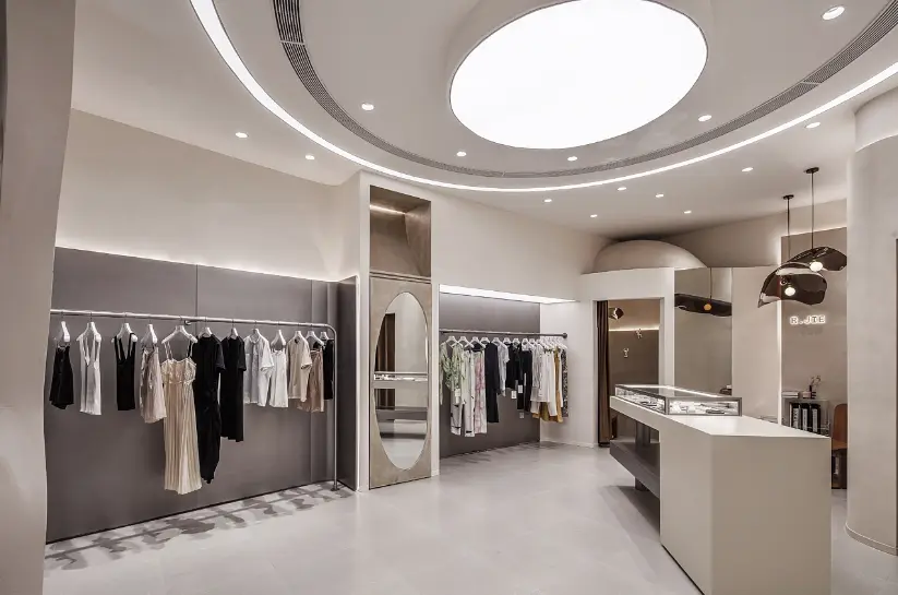 SuppliersSeasonal Apparel Merchandising Solutions Club-house 1.Free Design; 2.Value-added Services(provided Free Solution Concept); 3.Installation Instruction; 4. Take Measurements; 5. Professional After-sale Service 3