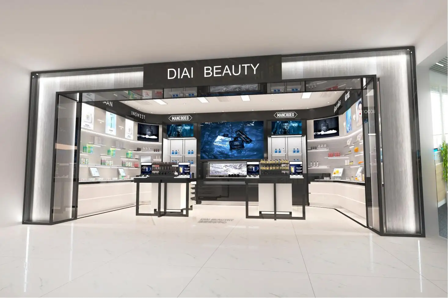 Glass Store Display Case Cosmetics Display DesignManufacturers 3