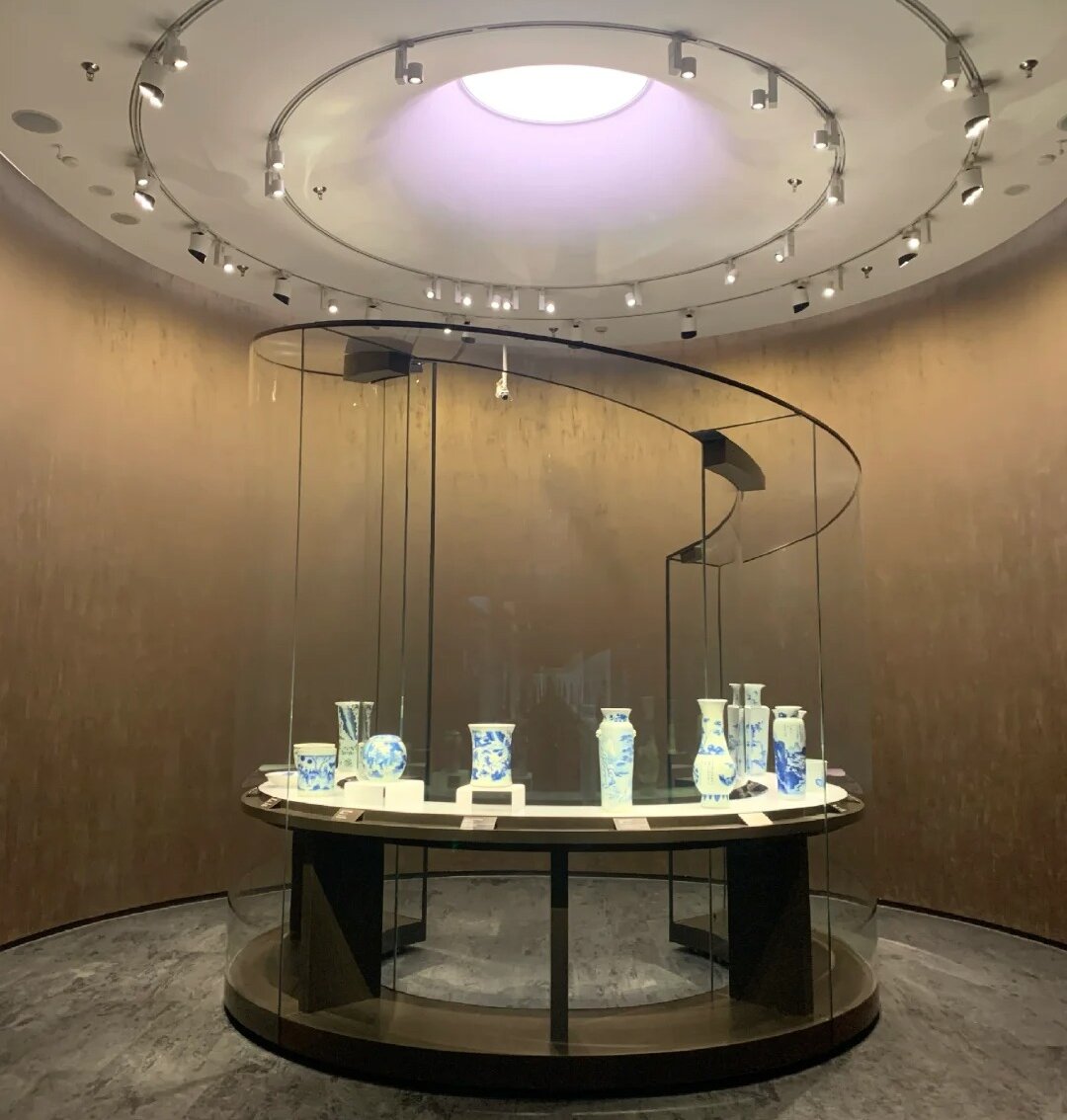 Vitrinas de antigüedades de vitrinas de museo personalizadas de últimas formas únicas 1
