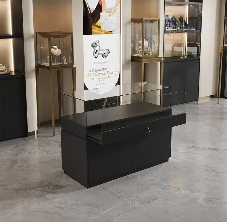 Factory Custom Glass Showcase Solutions for Retail Price List 4