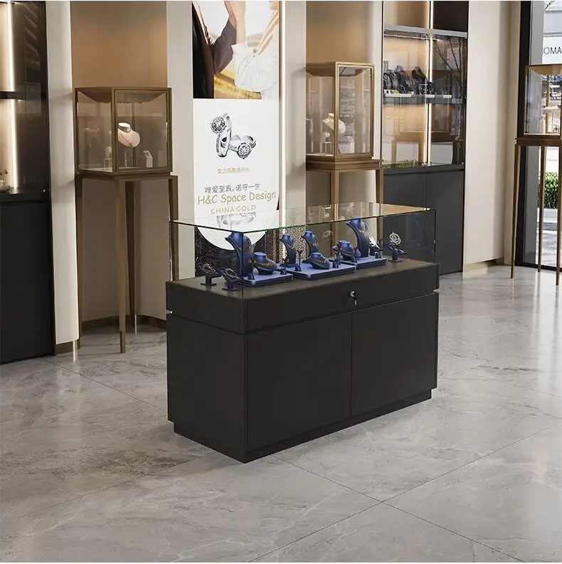 Factory Custom Glass Showcase Solutions for Retail Price List 5
