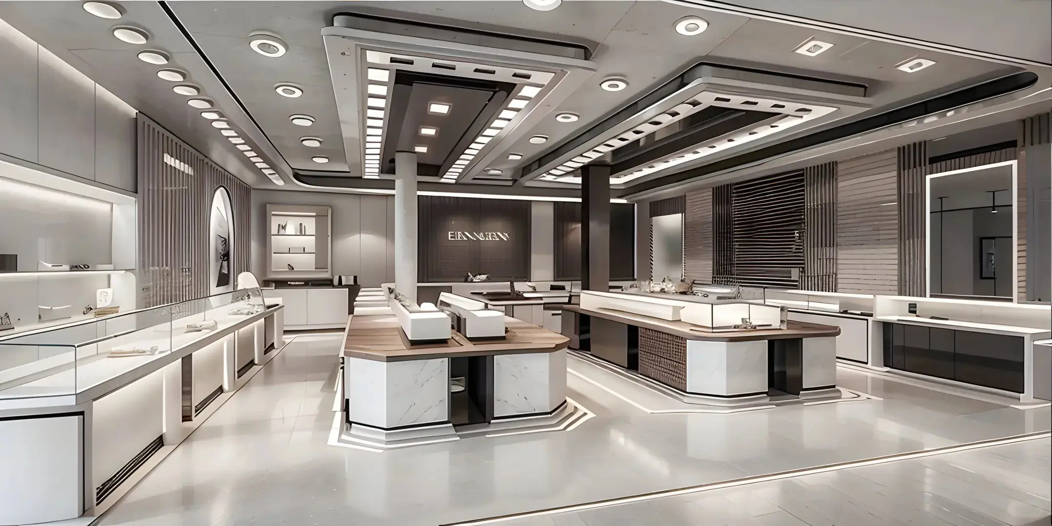 Display Cases for Retail Stores 1.Free Design; 2.Value-added Services(provided Free Solution Concept); 3.Installation Instruction; 4. Take Measurements; 5. Professional After-sale Service by LUXE Showcases 2