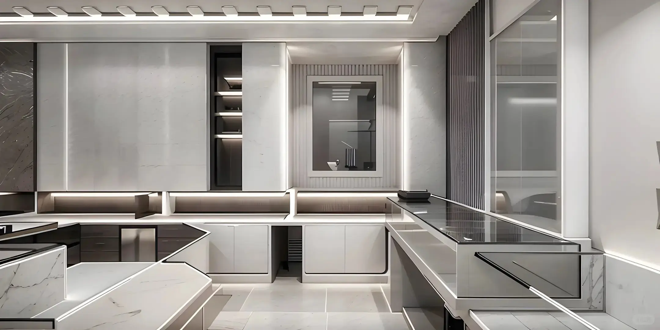 Display Cases for Retail Stores 1.Free Design; 2.Value-added Services(provided Free Solution Concept); 3.Installation Instruction; 4. Take Measurements; 5. Professional After-sale Service by LUXE Showcases 4