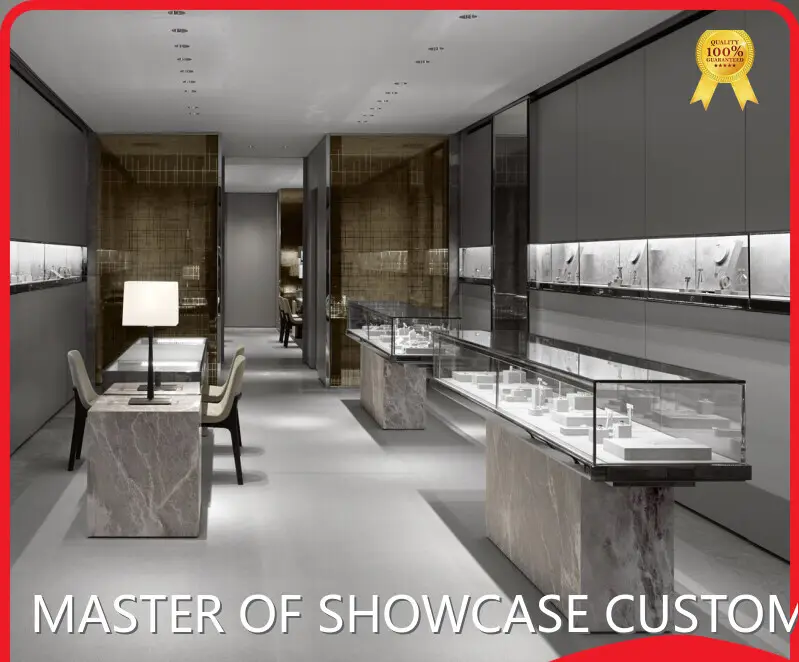 Store Display Showcase Glass Jewelry Showcase Display CustomizationFactory 1