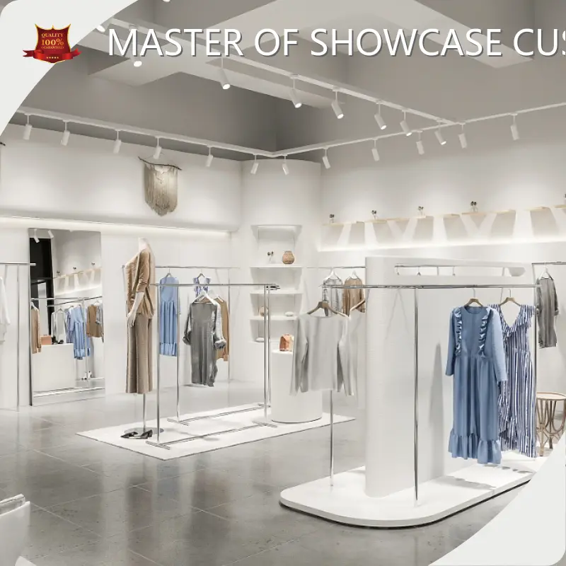 Glass Display Cabinets Retail Shops Modern Clothing Showcase by LUXE Showcases 1