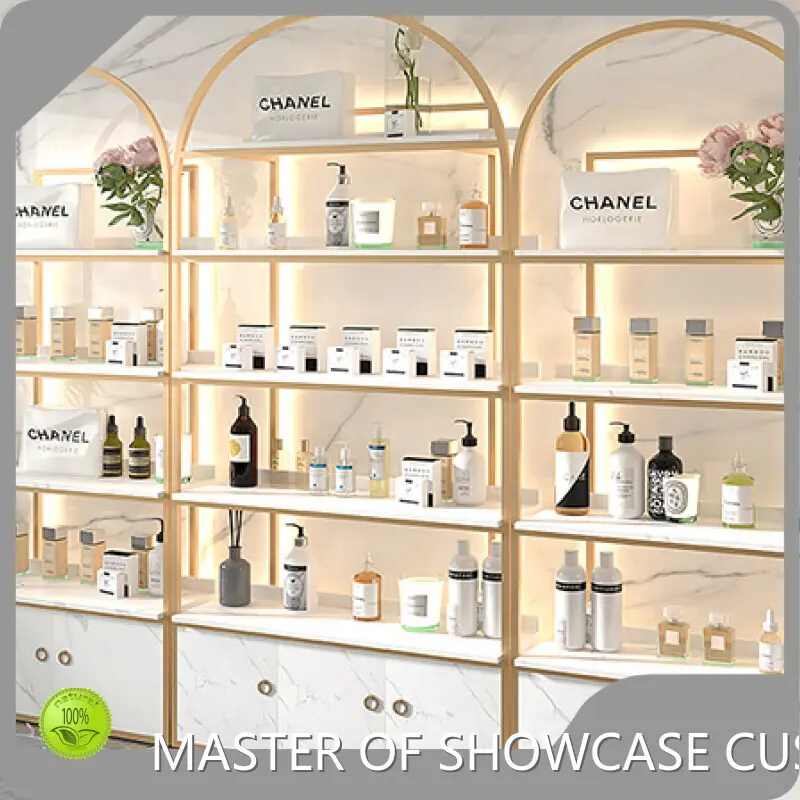 Retail Counter with Display Case Marble Cosmetic Showcases by LUXE Showcases 1
