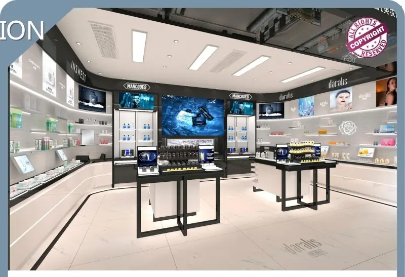 Glass Store Display Case Cosmetics Display DesignManufacturers 1