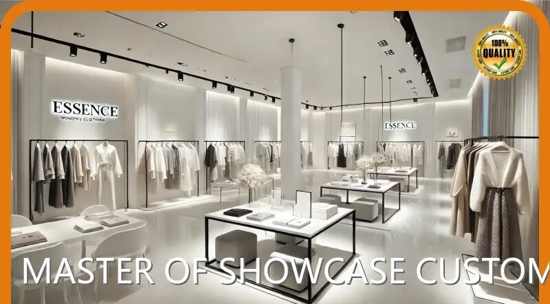 LUXE Showcases Pop-Up Clothing Showcase Stainless Steelfor Business 1