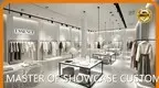 LUXE Showcases Pop-Up Clothing Showcase Stainless Steelfor Business 1