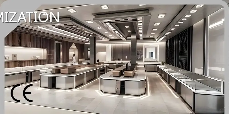 Modern Jewelry Showcase LUXE Showcases - - LUXE Showcases 1