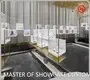 Glass Jewelry Showcase Stainless Steel - - LUXE Showcases 1
