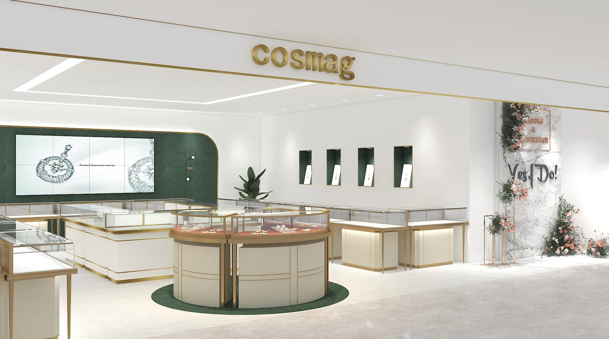 Jewelry Display Cabinets for Sale 1.Free Design; 2.Value-added Services(provided Free Solution Concept); 3.Installation Instruction; 4. Take Measurements; 5. Professional After-sale ServiceFactory 2