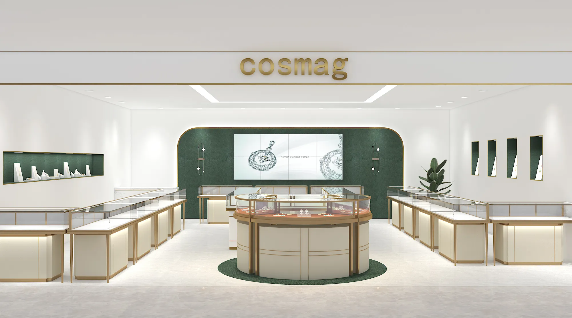 Jewelry Display Cabinets for Sale 1.Free Design; 2.Value-added Services(provided Free Solution Concept); 3.Installation Instruction; 4. Take Measurements; 5. Professional After-sale ServiceFactory 3