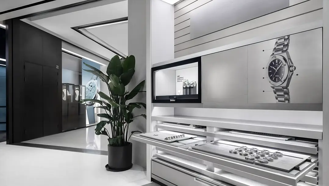 Retail Glass Showcase Luxury Watch Display Showcase by LUXE Showcases 5