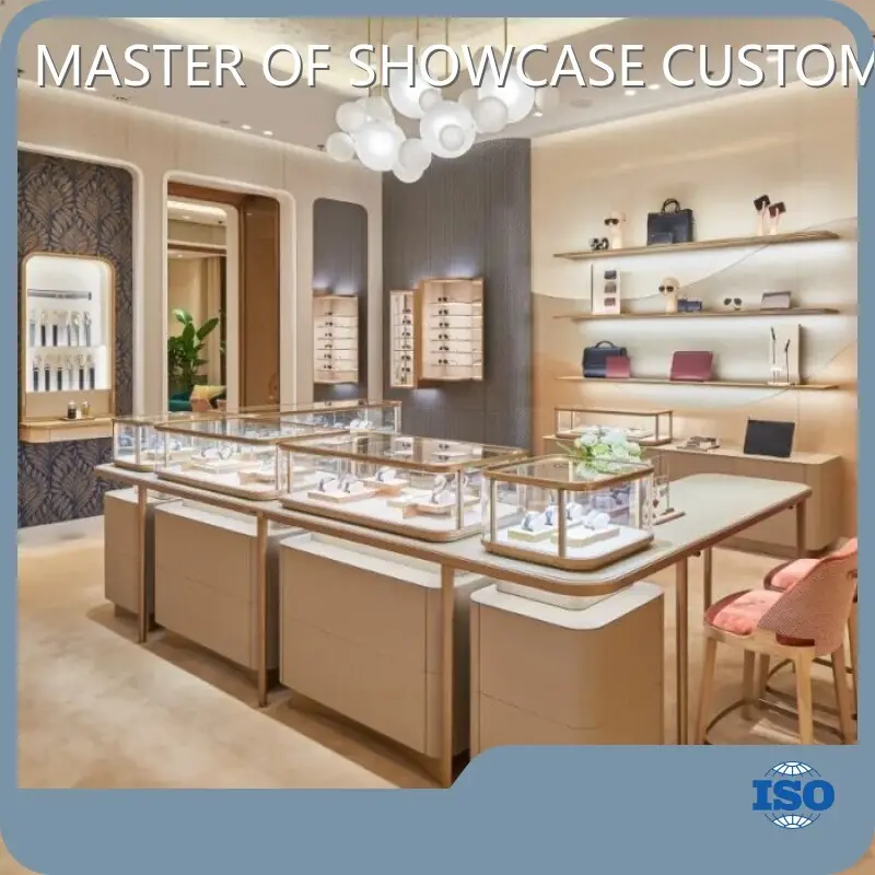 Jewelry Store Display Cabinets Stainless Steel - - LUXE Showcases 1