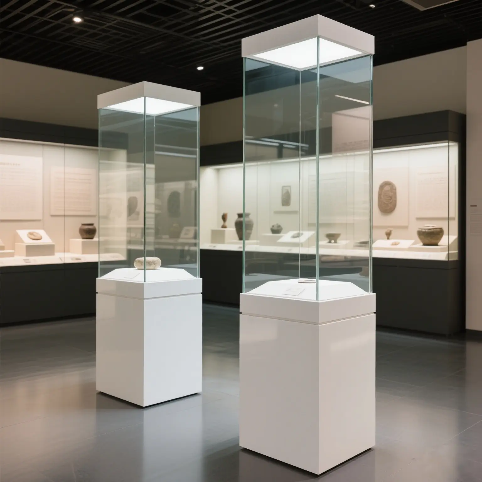 Customized Commercial Glass Display Cabinet Price List 1