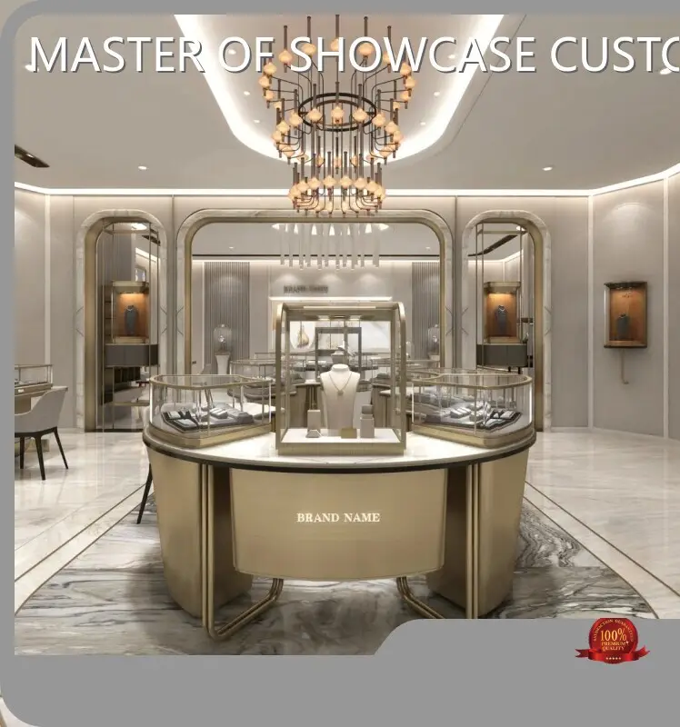 LUXE Showcases Jewelry Display Cases for Retail Stores Marble Jewelry Display Showcase Jewelry Display Cases for Retail StoresMaker 1
