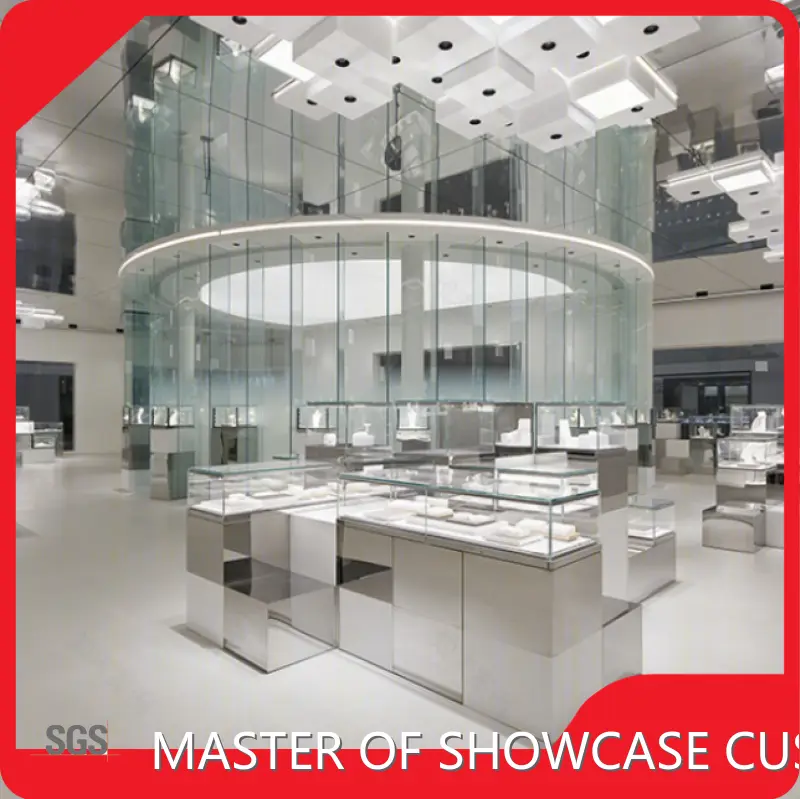 Jewellery Wall Showcase R&D Designer-lighting Designer-soft Fitting Designer and Display Designer) Stainless Steelhighly Rated 1