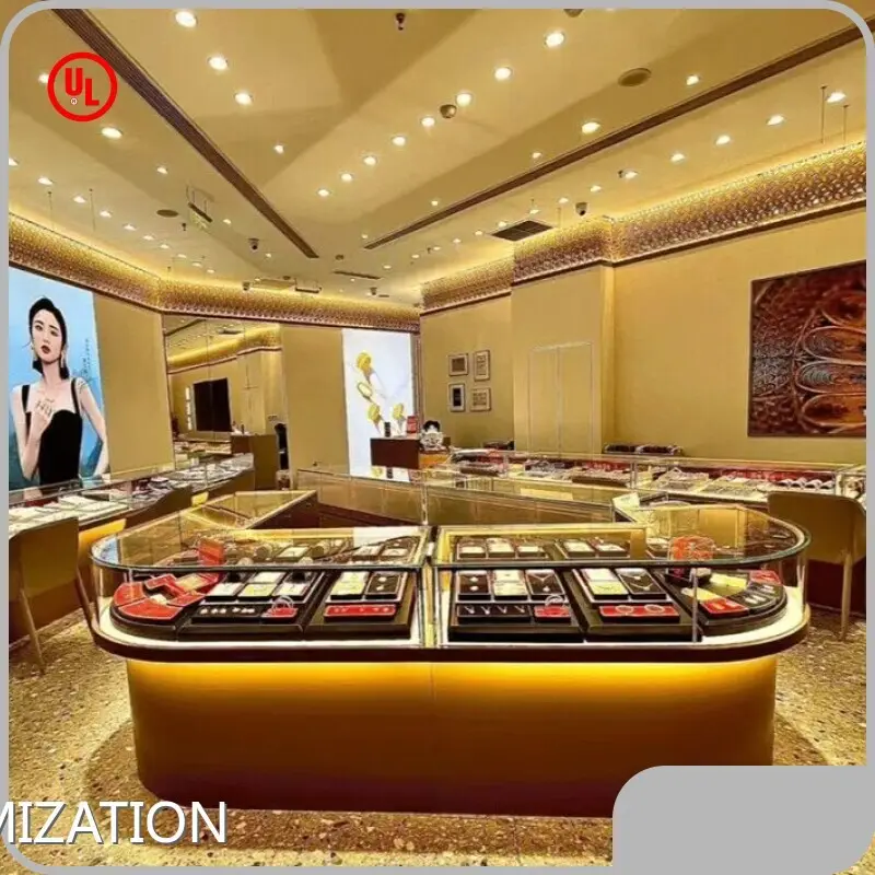 LUXE Showcases Jewelry Display Cabinets for Sale 1.Free Design; 2.Value-added Services(provided Free Solution Concept); 3.Installation Instruction; 4. Take Measurements; 5. Professional After-sale ServiceDistributor 1