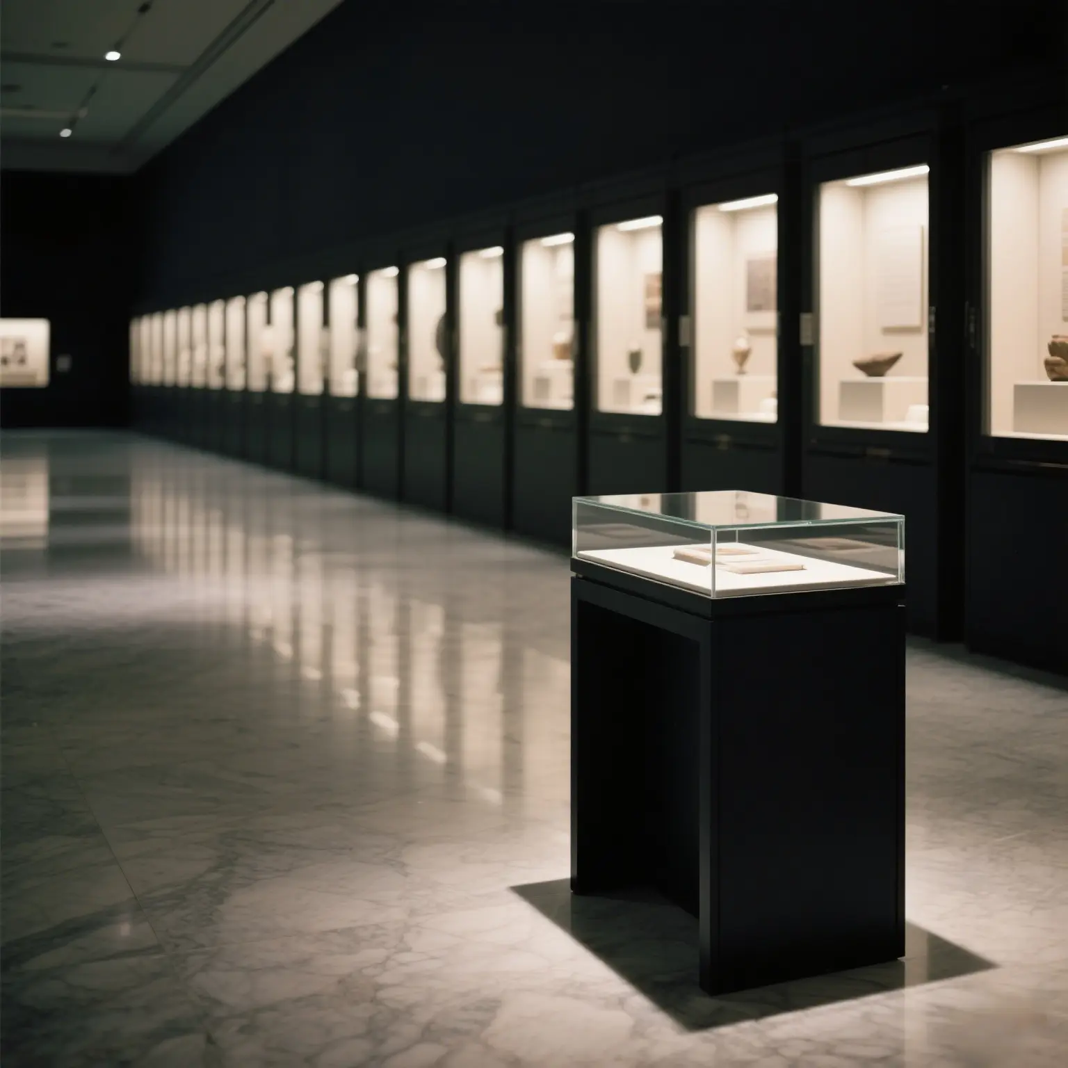 LUXE Showcases Museum Pedestal Display Cases Manufacturer Museum Pedestal Display Casesfactory Direct Supply 2