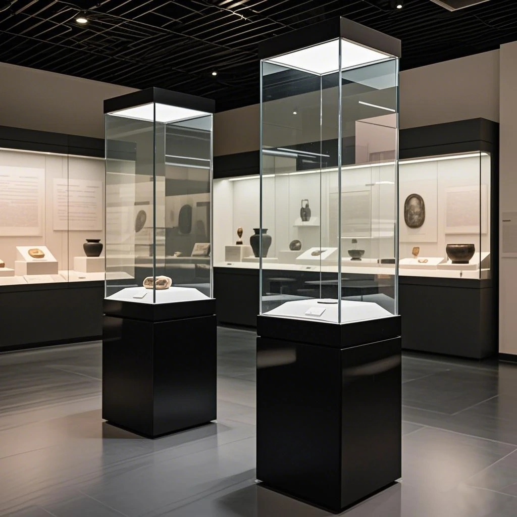 High-End Museum Style Display Cabinets Custom Museum Exhibition Display Cases Manufacturer 1