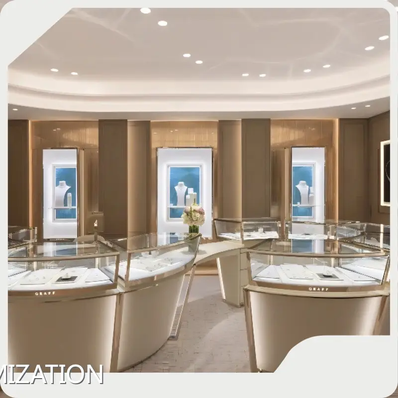 Best Pricejewelry Show Case Retail Shop Jewellery Display Cabinet 1