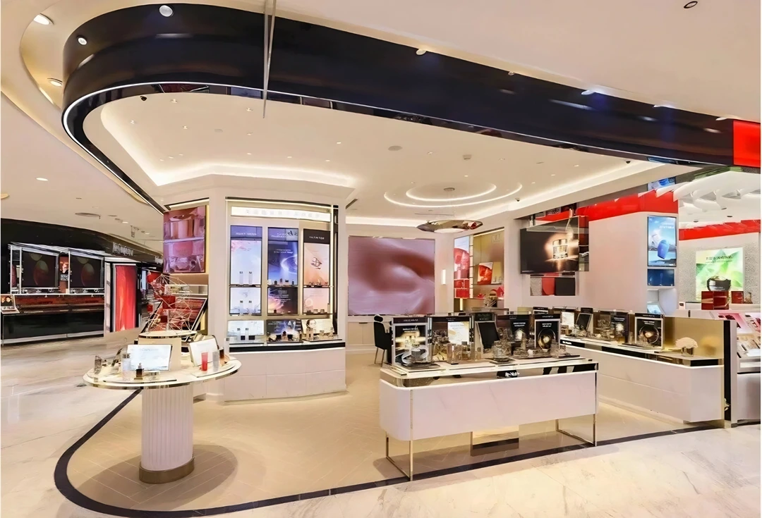 Luxury Cosmetics Store Decoration Customized Cosmetics Cabinets Brand Store Design 1