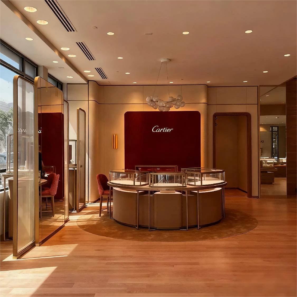 خزائن عرض المجوهرات الفاخرة المستوحاة من أفضل العلامات التجارية 1