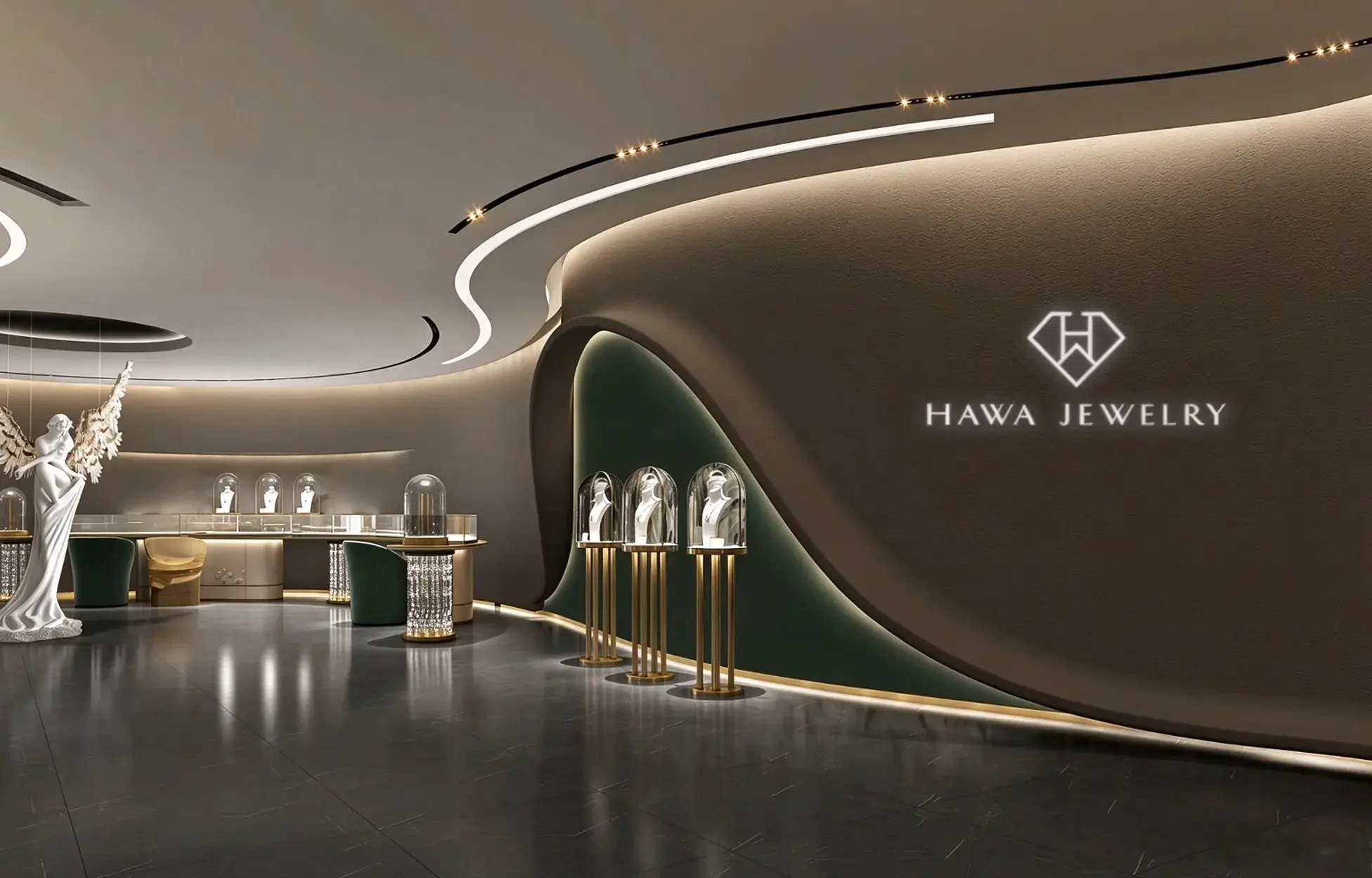 LUXESHOWCASE: حلول عرض فنية فاخرة للمجوهرات من أجل سرد بصري غامر للعلامات التجارية 1