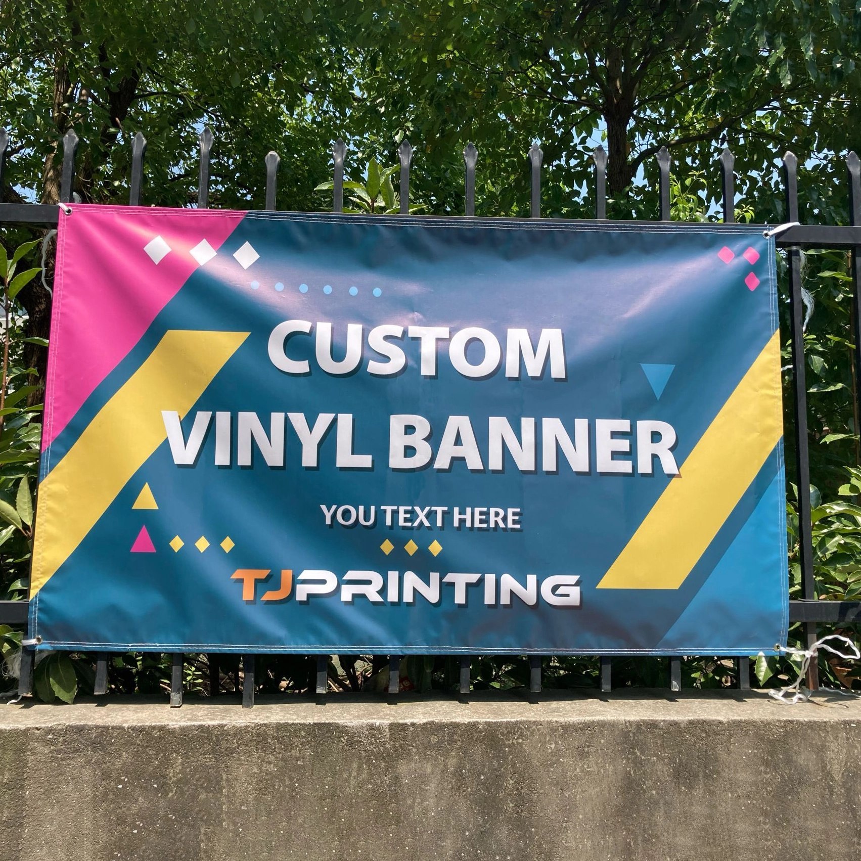 TJ Brand-17oz Outdoor Vinyl Banner 1