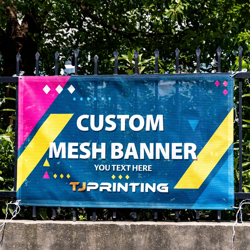 TJ  Brand-260gsm 12x12 PVC Mesh Banner 1