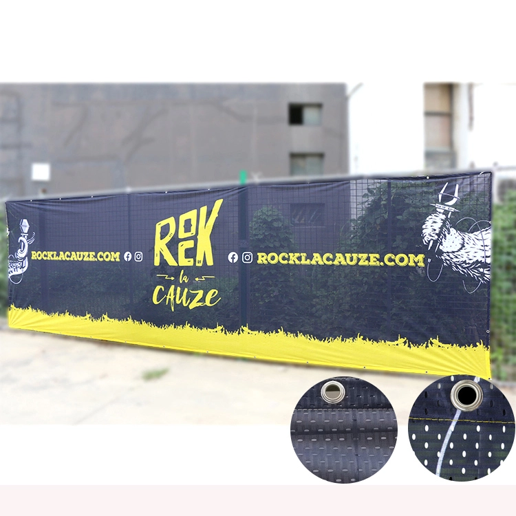 TJ  Brand-125gsm Small Hole Fabric  Mesh Banner 1