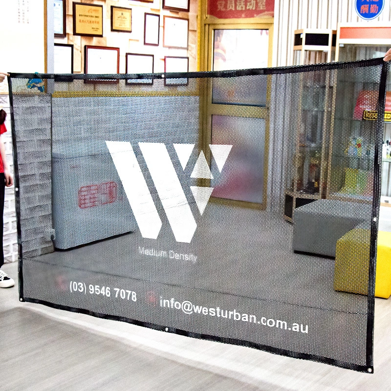 TJ  Brand-250gsm Big Hole Fabric  Mesh Banner 1