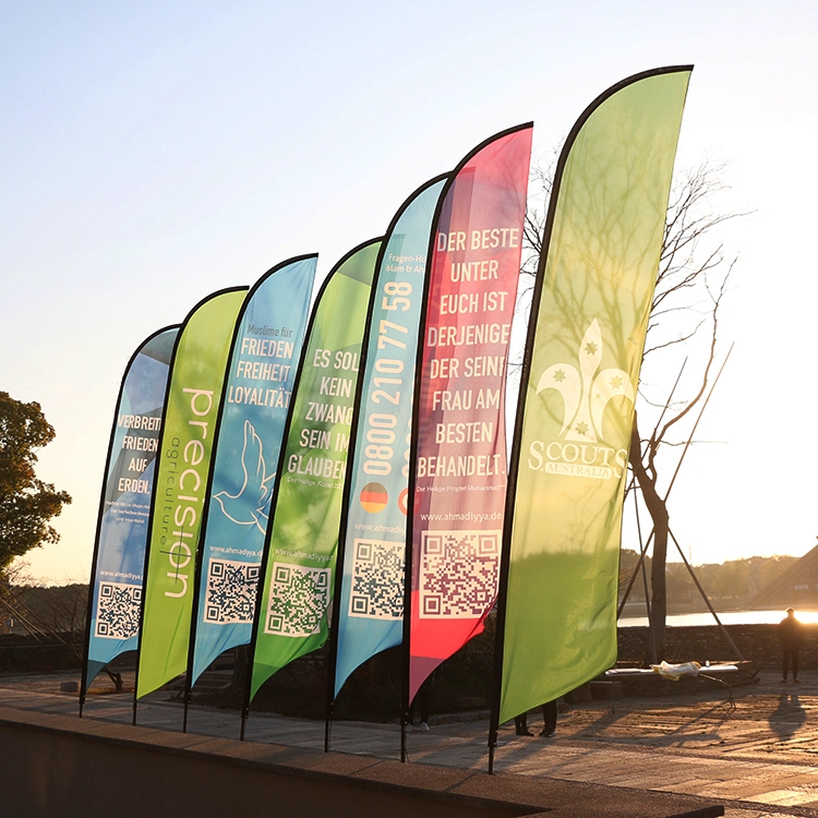 TJ Brand-Full Color Custom Feather Flag-5m/16.4' 1