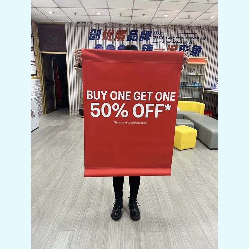 TJ Brand-Scroll Banner Double-sided Printing 1
