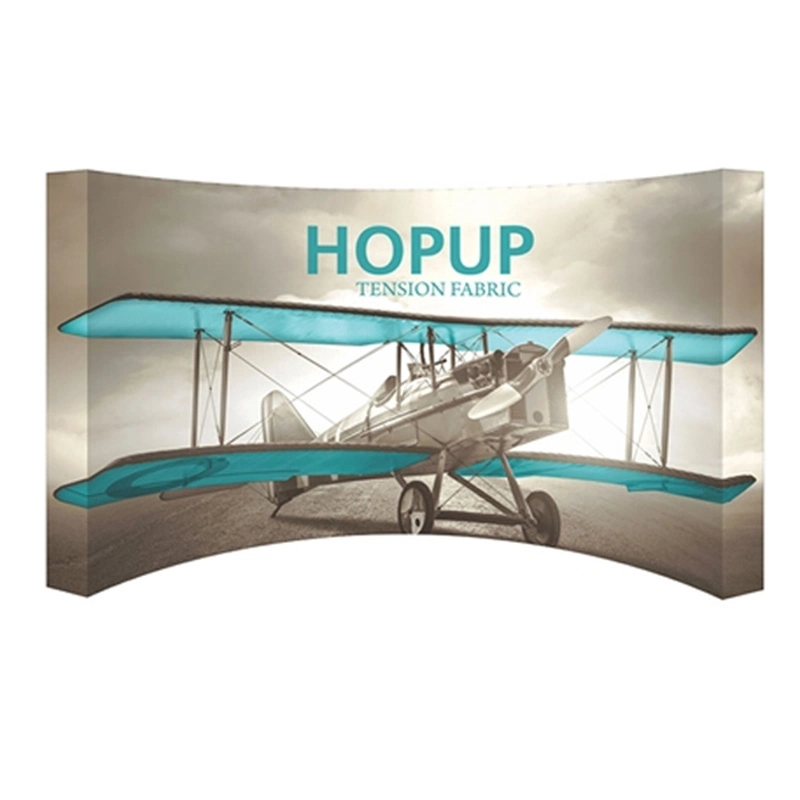 TJ Brand-Curved Pop Up Stand Banner - Polyester Style 1