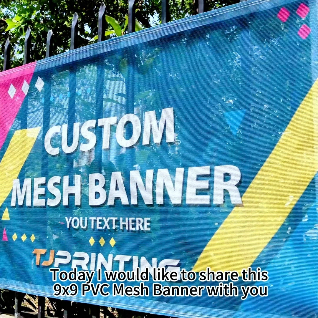 TJ Brand-220gsm 9x9 PVC Mesh Banner 1