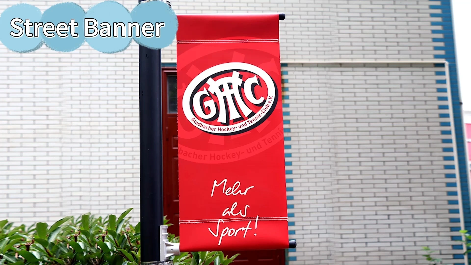 TJ brand -Pole banner (Economical Brackets) 1