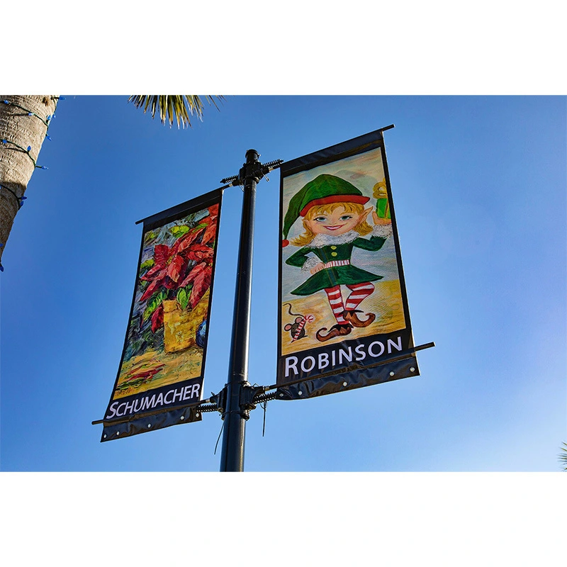 TJ brand -Pole banner (Luxury Brackets) 1
