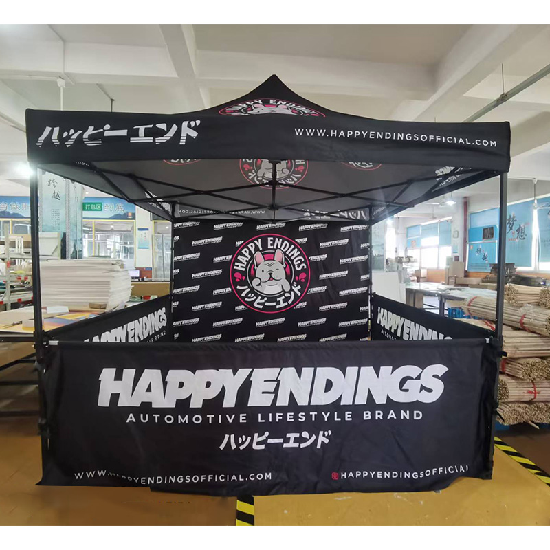 Tenda dobrável personalizada Zelt 3x3m impermeável, com estrutura de alumínio Oxford, 3x3m, ideal para feiras comerciais, eventos ou publicidade. 7
