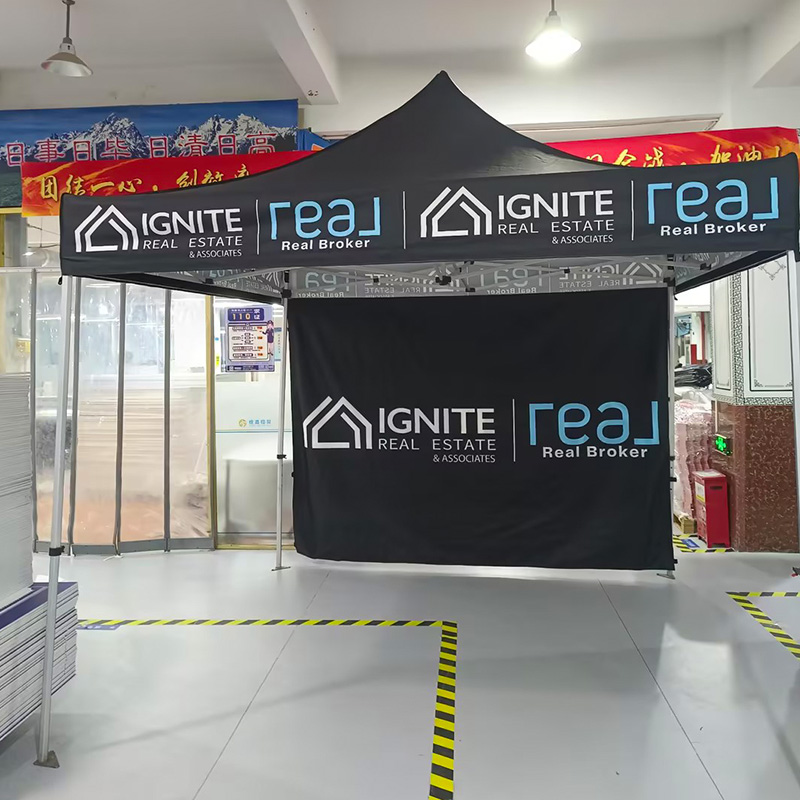 Tenda dobrável personalizada Zelt 3x3m impermeável, com estrutura de alumínio Oxford, 3x3m, ideal para feiras comerciais, eventos ou publicidade. 6