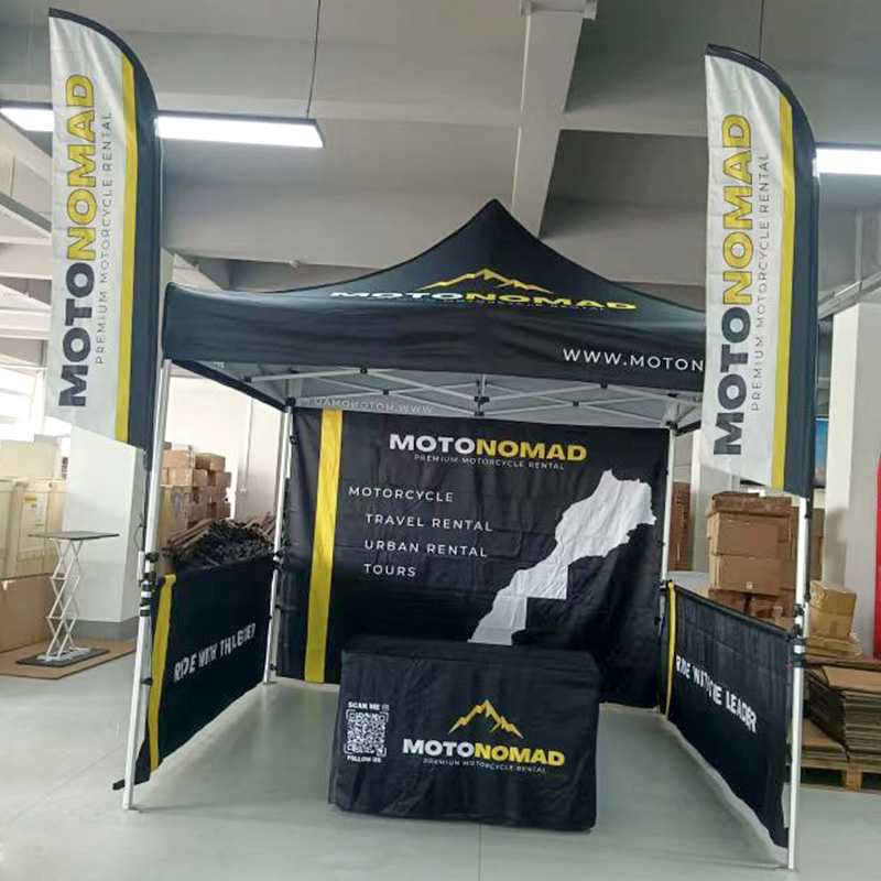 Tenda dobrável personalizada Zelt 3x3m impermeável, com estrutura de alumínio Oxford, 3x3m, ideal para feiras comerciais, eventos ou publicidade. 10