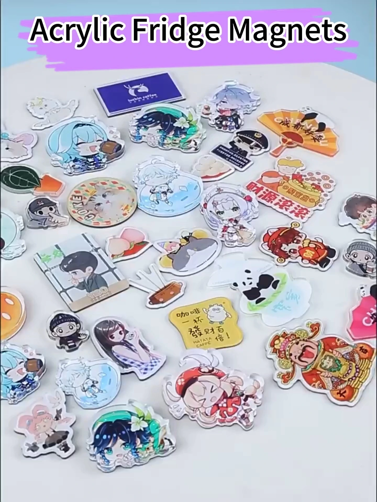 TJ Brand - Anime and Manga Acrylic Fridge Magnets 1