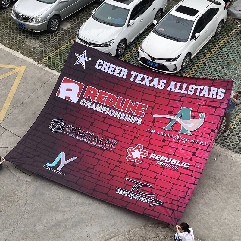 Pancarta de tela con impresión personalizada, pancartas de poliéster para festivales, banderas tifo de fútbol 3
