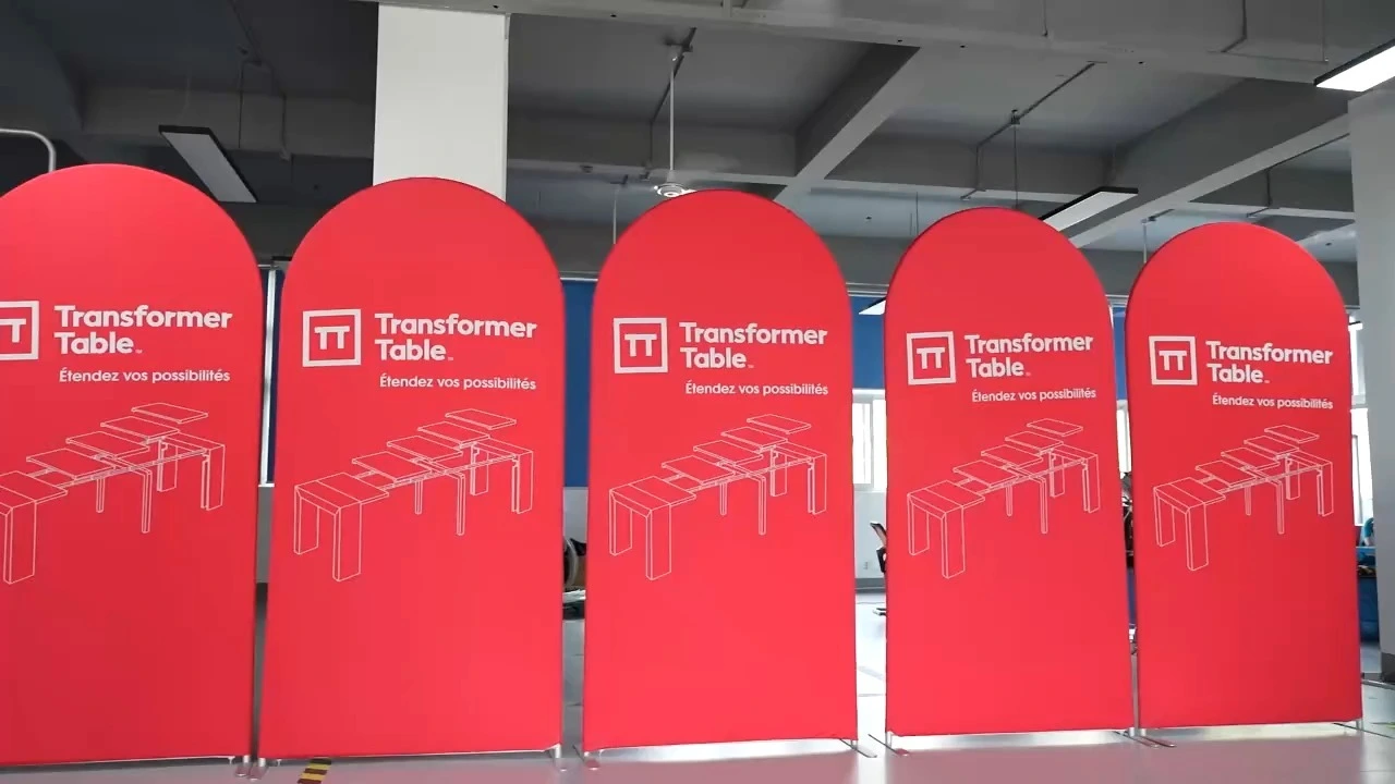 Soporte de fondo para pancarta de exhibición de tela tensada arqueada de TJ Brand 1