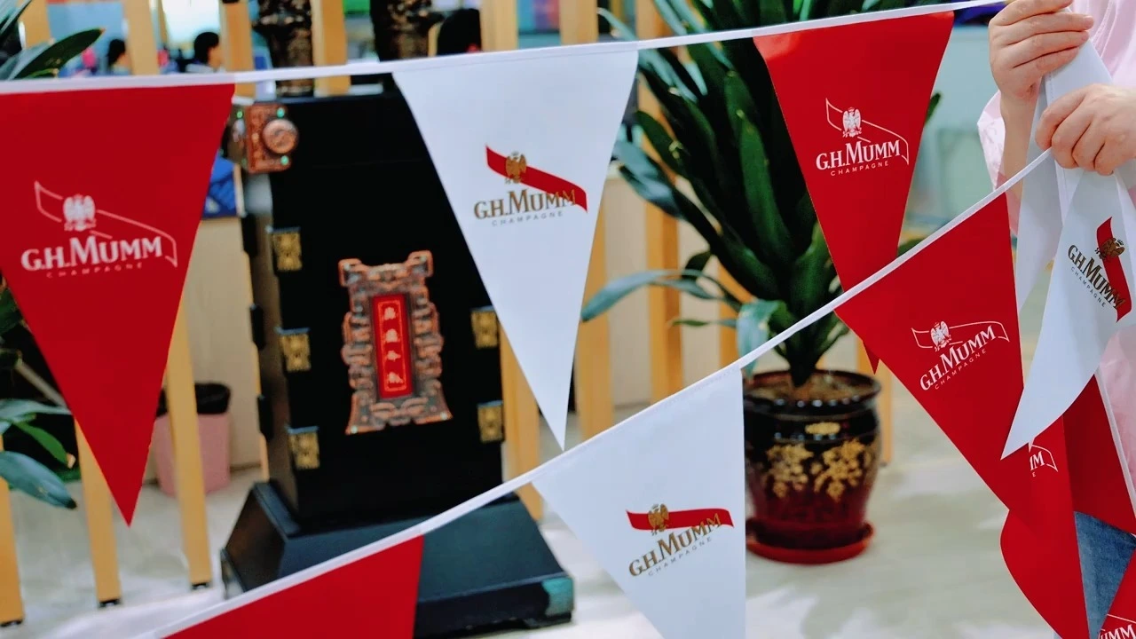 TJ Brand- PVC String Flag Impresión de doble cara 1