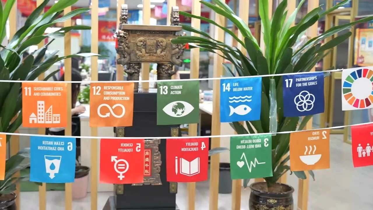 Bandera de tela de la marca TJ con impresión a doble cara 1