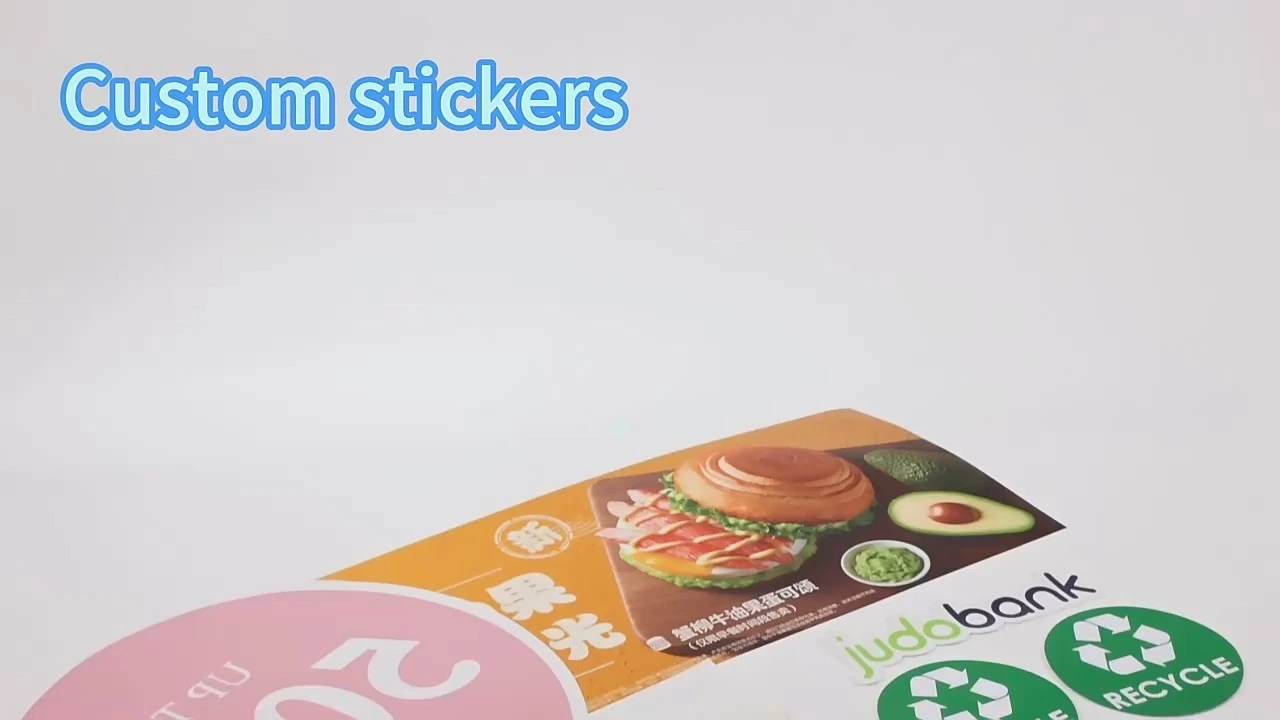 Pegatizas de promoción de la marca TJ 1