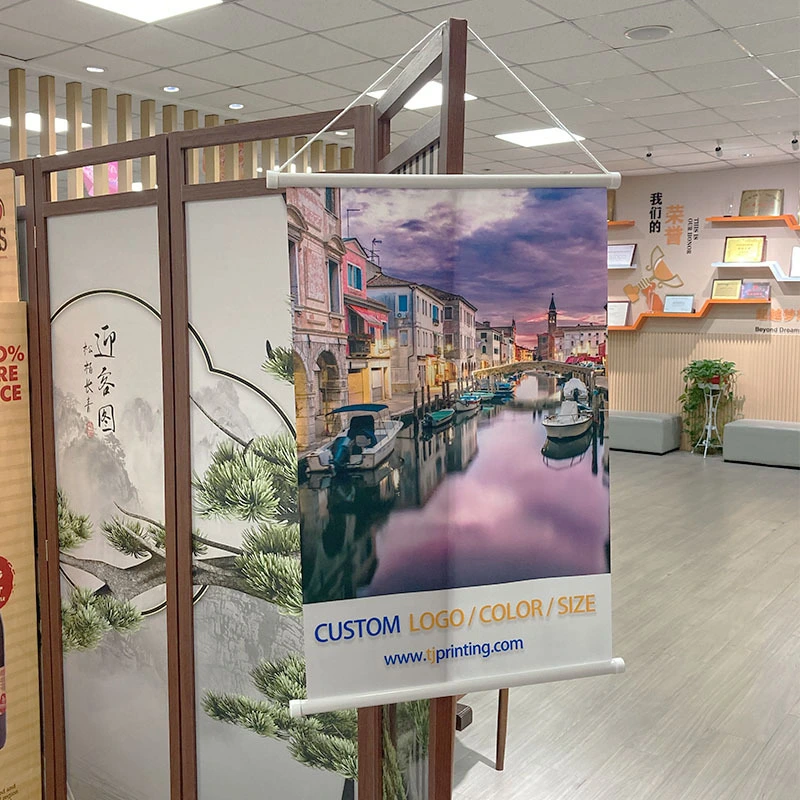 Banner de desplazamiento de poliéster TJ Brand-80GSM 1