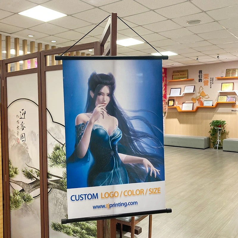 Banner de desplazamiento de poliéster de marca TJ-230GSM 1